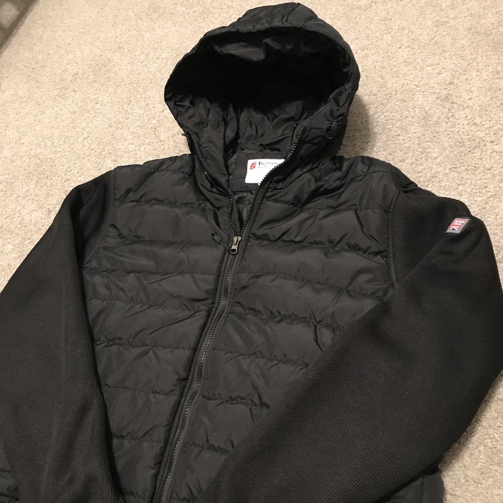 Ben Sherman - Knit Sleeve Puffer Jacket